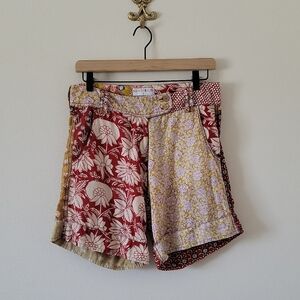 Boom Shankar Boho Mixed Print Shorts Size 8